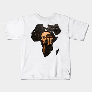 Africa Map Art Kids T-Shirt